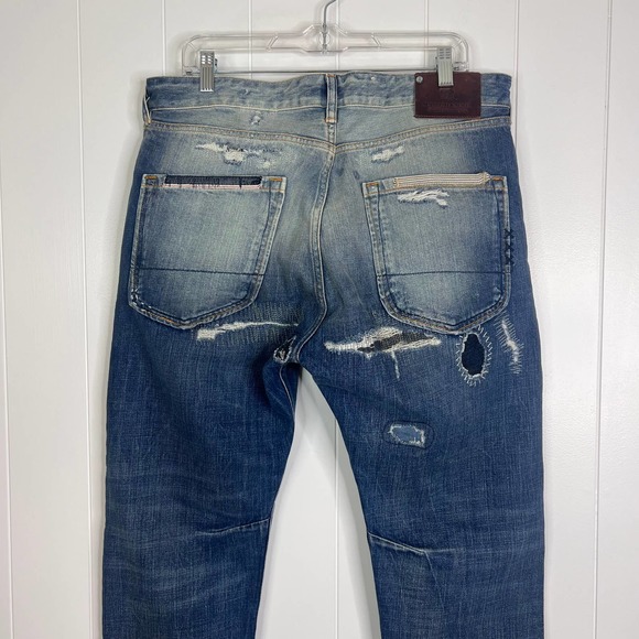 Scotch & Soda Dean Men's Intentionally Distressed and Patched Straight L… - Picture 12 of 14